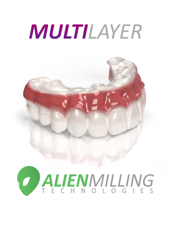 Alien Multi-Layer Implant Full Arch Hybrid Zirconia